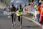 Mo Farah and Mike Kigen lead the mens 2014 BUPA Great North Run. Photo: David T. Hewitson/Sports for All Pics
